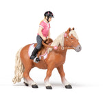 Figurine Poney Shetland avec selle Papo en PVC, Collection chevaux, jouet éducatif idéal pour enfants et collectionneurs