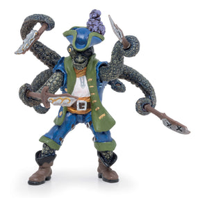 Figurine Pirate mutant pieuvre Papo en PVC, Collection Pirates et corsaires, jouet éducatif idéal pour enfants