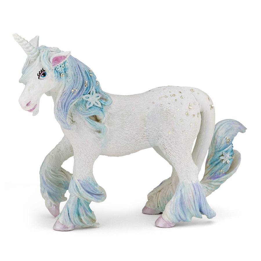Figurine Licorne des glaces Papo en PVC, Collection Monde enchanté, jouet éducatif idéal pour enfants