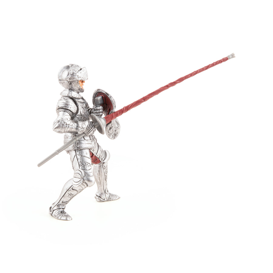 Chevalier en armure Papo en PVC, Collection Médiéval, jouet éducatif idéal pour enfants et collectionneurs