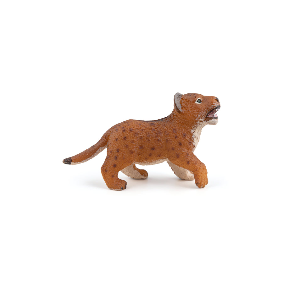 Figurine Lionceau Papo en PVC, thème félins, Collection Animaux sauvages, jouet éducatif idéal pour enfants et collectionneurs