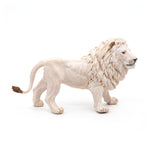 Figurine Lion blanc Papo en PVC, thème félins, Collection Animaux sauvages, jouet éducatif idéal pour enfants et collectionneurs