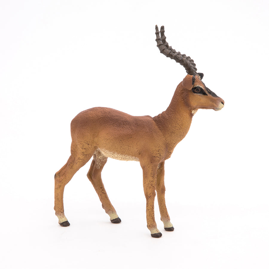 Figurine Impala Papo en PVC, thème savane, Collection Animaux sauvages, jouet éducatif idéal pour enfants et collectionneurs