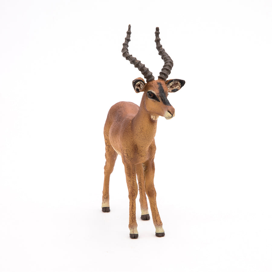 Figurine Impala Papo en PVC, thème savane, Collection Animaux sauvages, jouet éducatif idéal pour enfants et collectionneurs