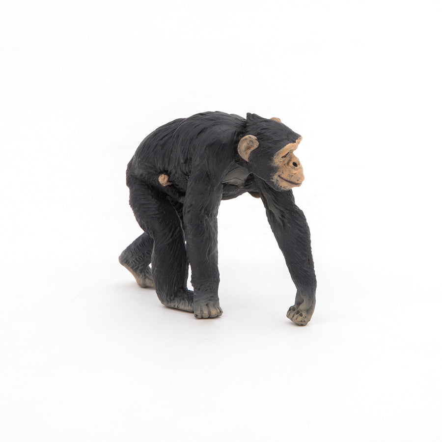 Chimpanzé et son bébé Papo en PVC, Collection Animaux sauvages, jouet éducatif idéal pour enfants et collectionneurs