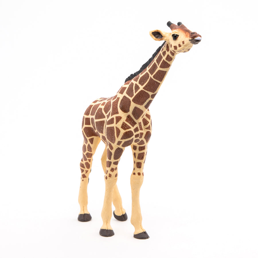 Figurine Girafe tête levée Papo en PVC, thème savane, Collection Animaux sauvages, jouet éducatif idéal pour enfants et collectionneurs