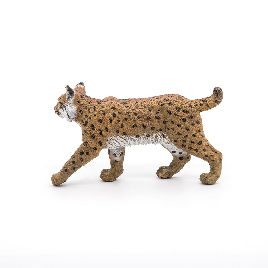 Figurine Lynx Papo en PVC, thème forêt, Collection Animaux sauvages, jouet éducatif idéal pour enfants et collectionneurs