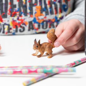 Figurine Écureuil Papo en PVC, thème forêt, Collection Animaux sauvages, jouet éducatif idéal pour enfants et collectionneurs
