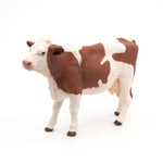 Figurine Vache montbéliarde Papo en PVC, Collection Vie à la ferme, jouet éducatif idéal pour enfants et collectionneurs