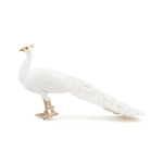 Figurine Paon blanc Papo en PVC, thème basse-cour, Collection Vie à la ferme, jouet éducatif idéal pour enfants et collectionneurs