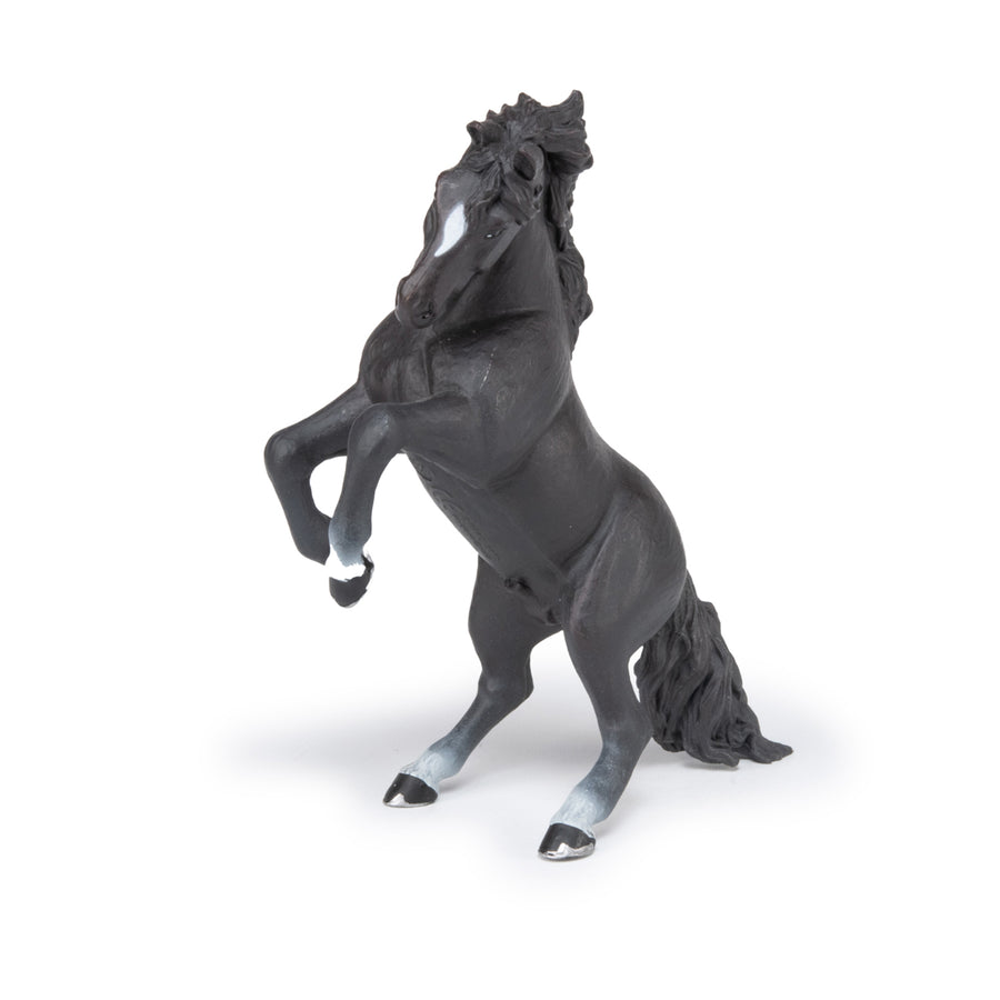 Cheval cabré noir Papo en PVC, Collection chevaux, jouet éducatif idéal pour enfants et collectionneurs