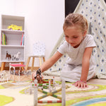 Figurine Cheval de concours et son cavalier Papo en PVC, Collection chevaux, jouet éducatif idéal pour enfants et collectionneurs