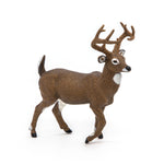Figurine Cerf de Virginie Papo en PVC, thème forêt, Collection Animaux sauvages, jouet éducatif idéal pour enfants et collectionneurs
