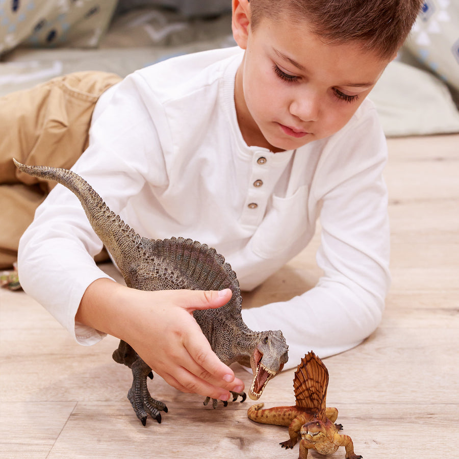 Dimétrodon Papo en PVC, Collection Dinosaures, jouet éducatif idéal pour enfants et collectionneurs