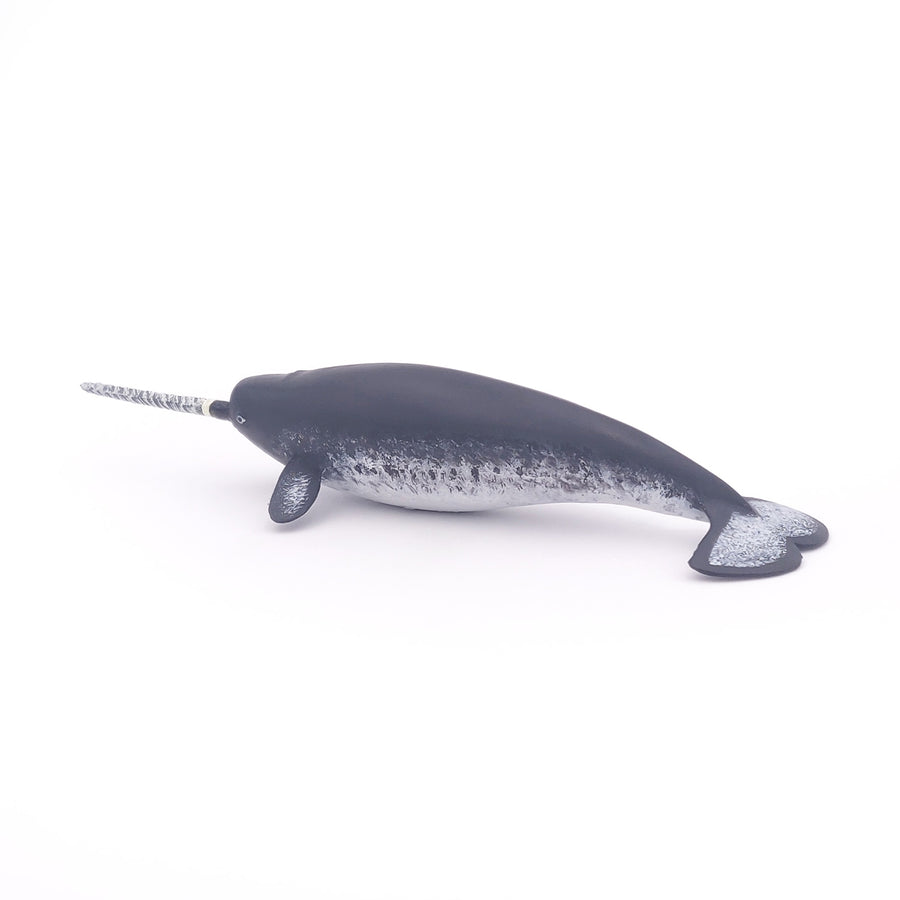 Figurine Narval Papo en PVC, Collection animaux marins, jouet éducatif idéal pour enfants et collectionneurs